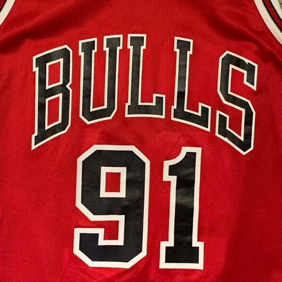 Vintage Champion Bulls Dennis Rodman, Super Rare Men Med size 40!! Send Offers! - Picture 5 of 10